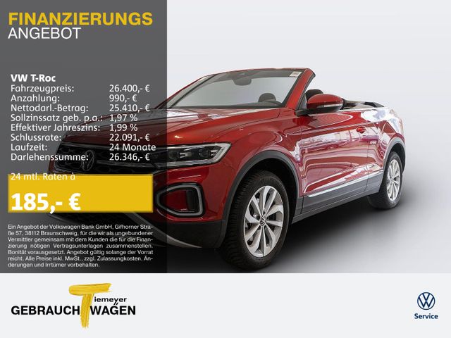 Volkswagen T-Roc Cabrio 1.0 TSI STYLE NAVI LED+ KAMERA VIRT