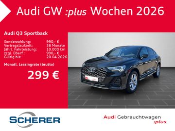 Audi Leasingangebot: Audi Q3 Sportback S line 35 TDI S tronic KAMERA PANO