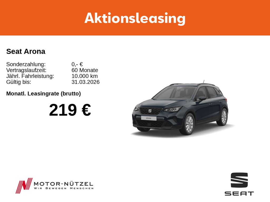 Arona Road Edition 1.0 TSI 85 kW (116 PS) 7-Gang