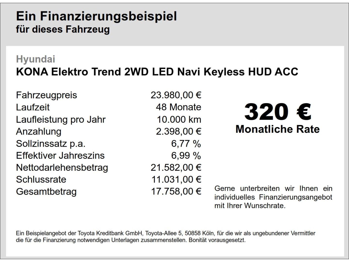 Hyundai KONA Elektro Trend 2WD LED Navi Keyless HUD ACC  imagem 2