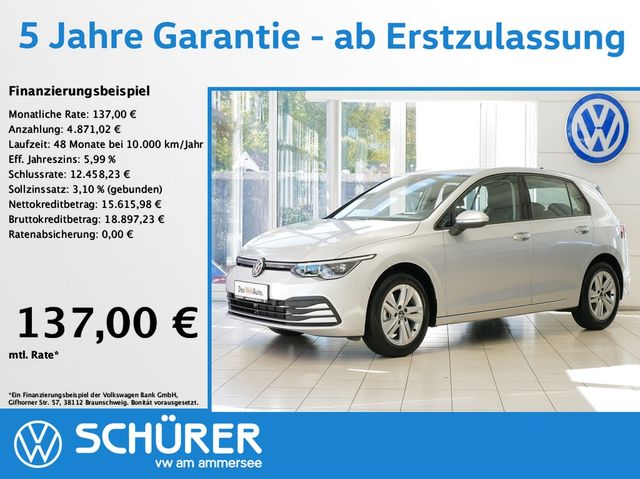 Volkswagen Golf VIII 1.5 TSI Life LED Navi Standhzg HuD Kam