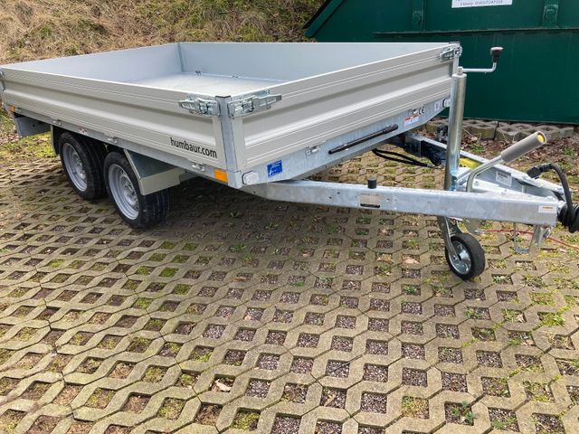 Humbaur HUK 273117 mit E-Pumpe Baustellenkipper Tandem