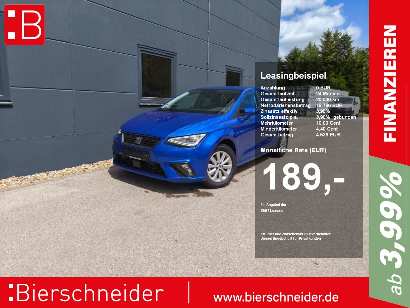 Seat Ibiza 1.0 TSI Style ab 189.- 990.-Anzahlung ALLW