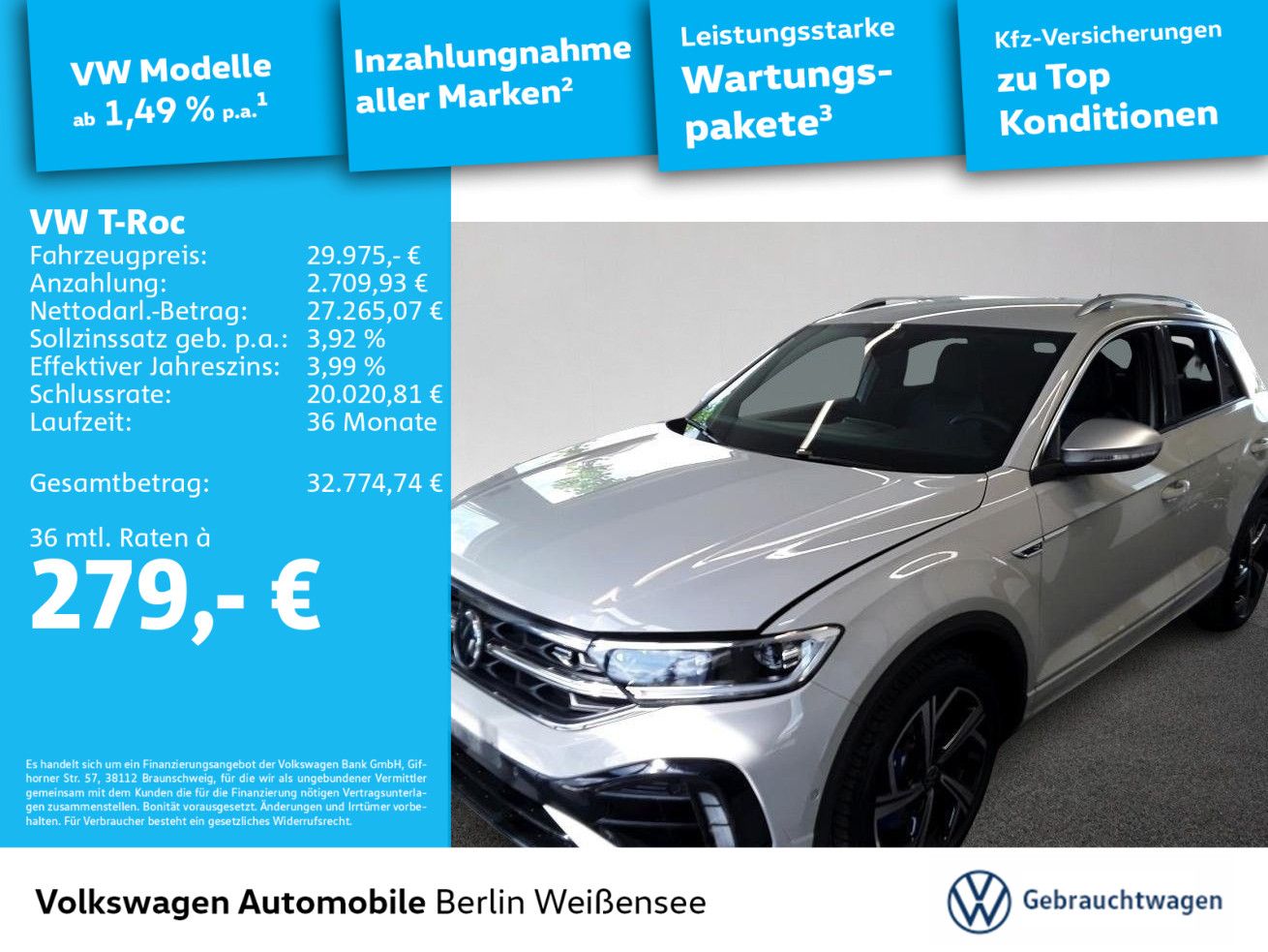 Volkswagen T-Roc 2.0 TSI R 4Motion DSG MATRIX RFK APP AAC foto 2
