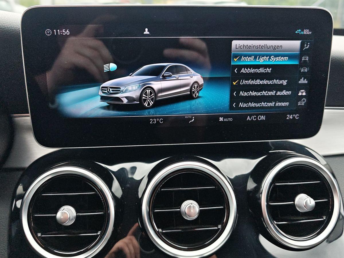 Mercedes-Benz C-Class Lim. AHK Multibeam Standhz Kamera Navi Alu, миниатюра 18