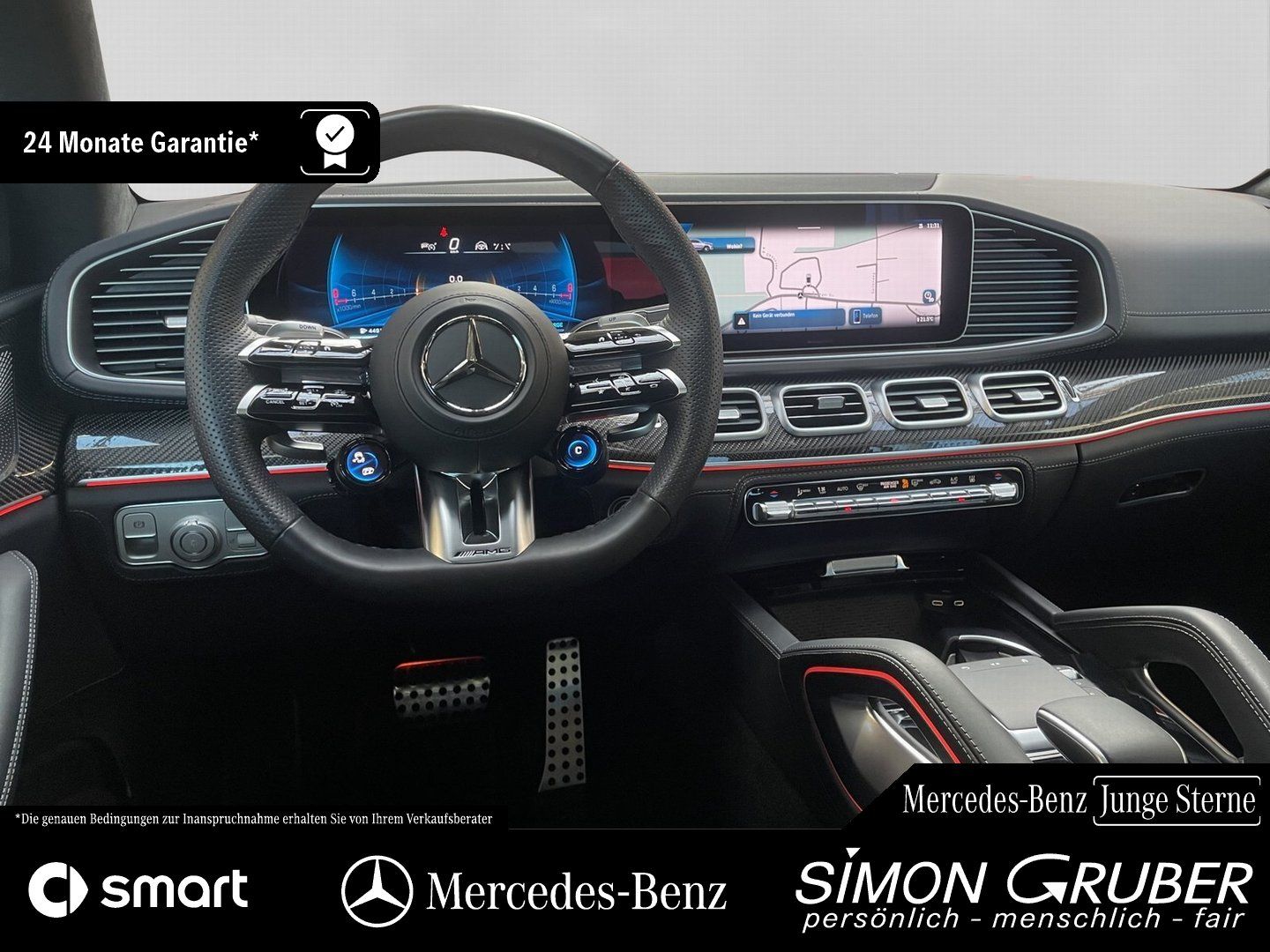Fahrzeugabbildung Mercedes-Benz GLE 63 S Coupé AMG ActiveRide HUD Night Standhzg