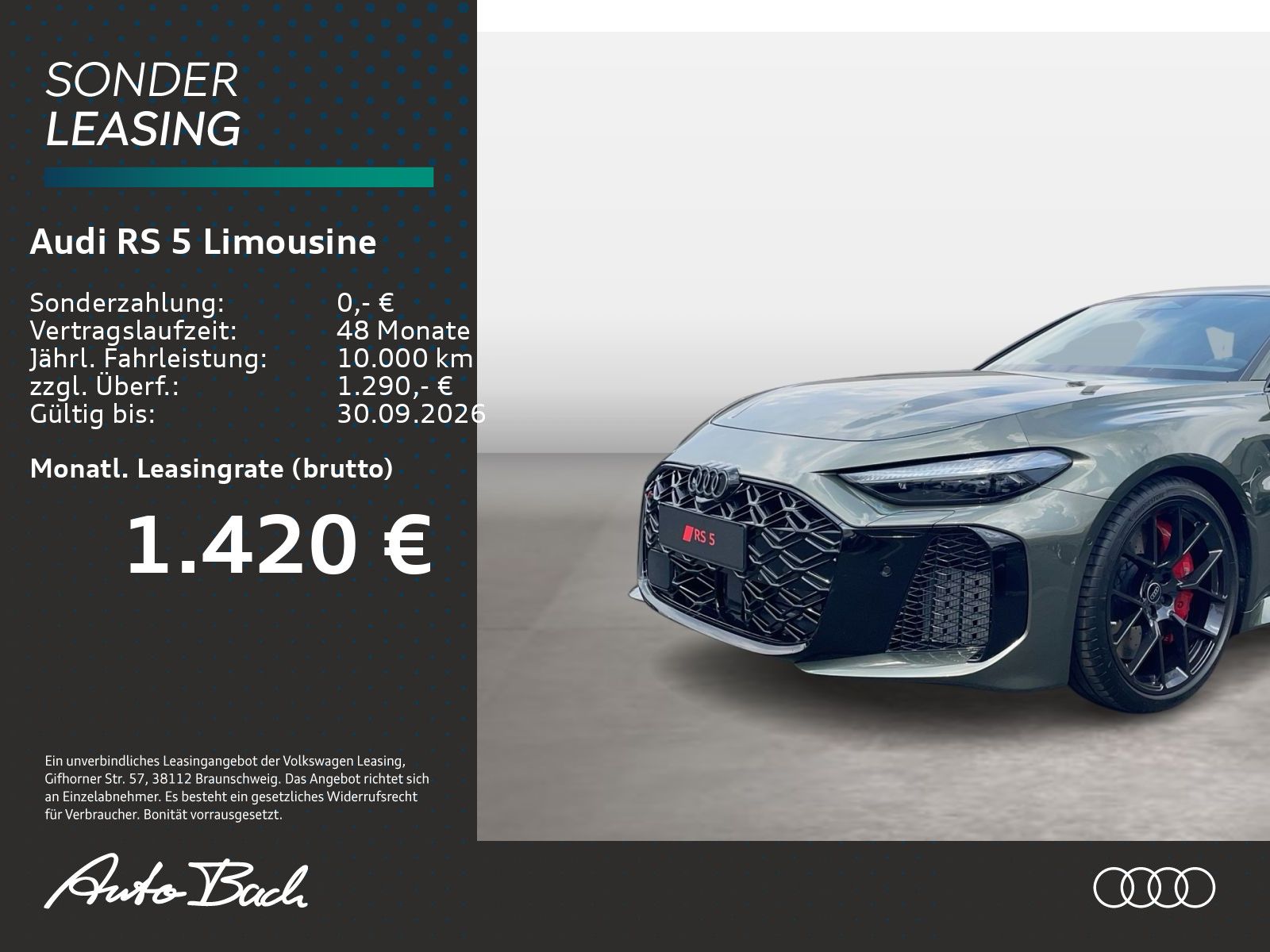 Audi RS5 Limousine Pano/ AHK/ Audi-Sport/ HuD/ 21" imagem 2