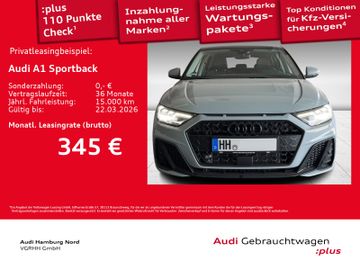 Audi Leasingangebot: Audi A1 Sportback 30 TFSI S line S tronic ACC CarPlay