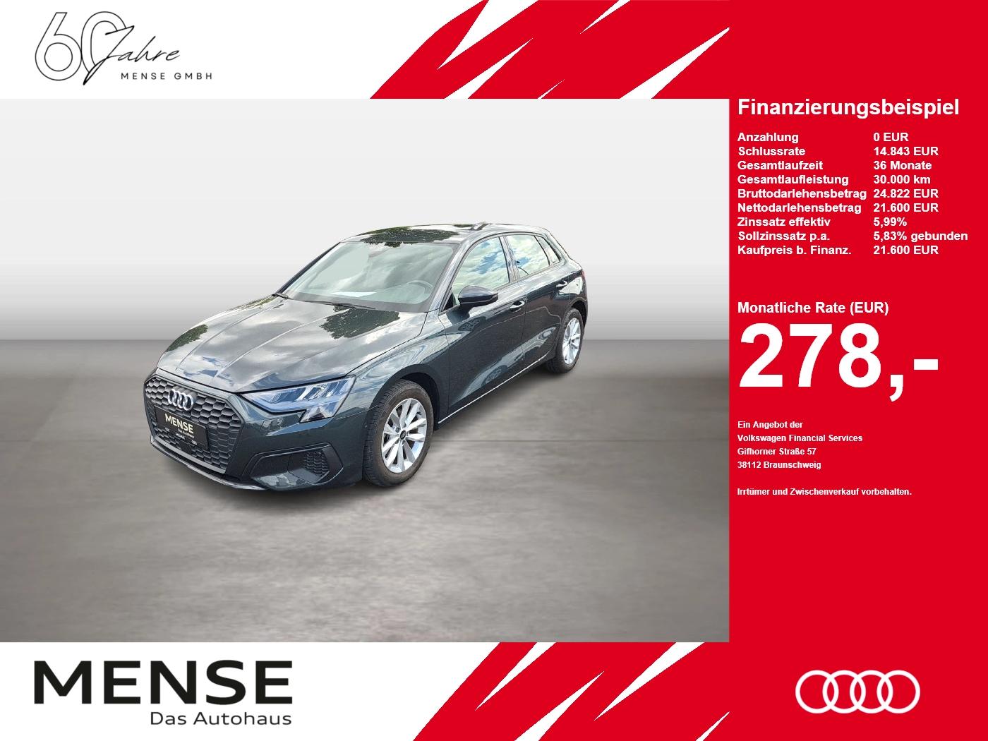 Audi A3 Sportback 30 TFSI S tronic Navi VirtualCP Kam