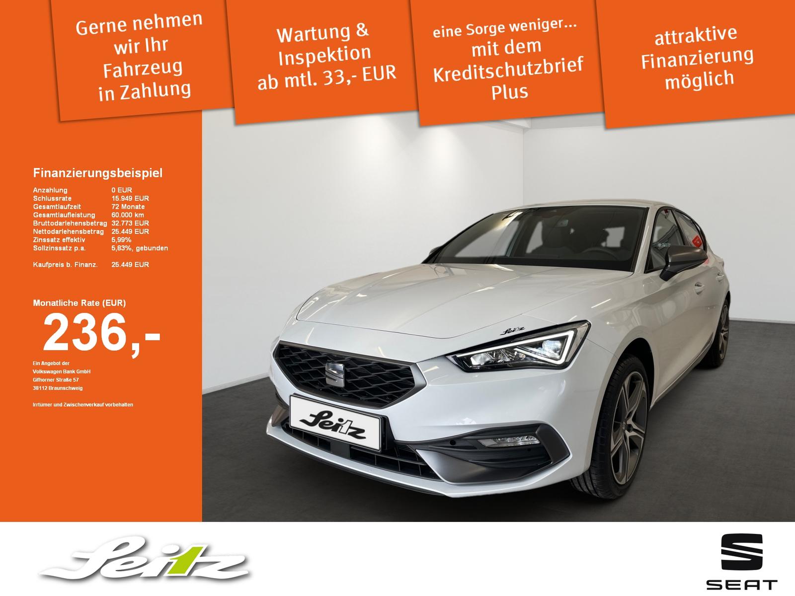 Seat Leon 1.5 TSI FR Plus *AHK*NAVI*KAMERA*LED*