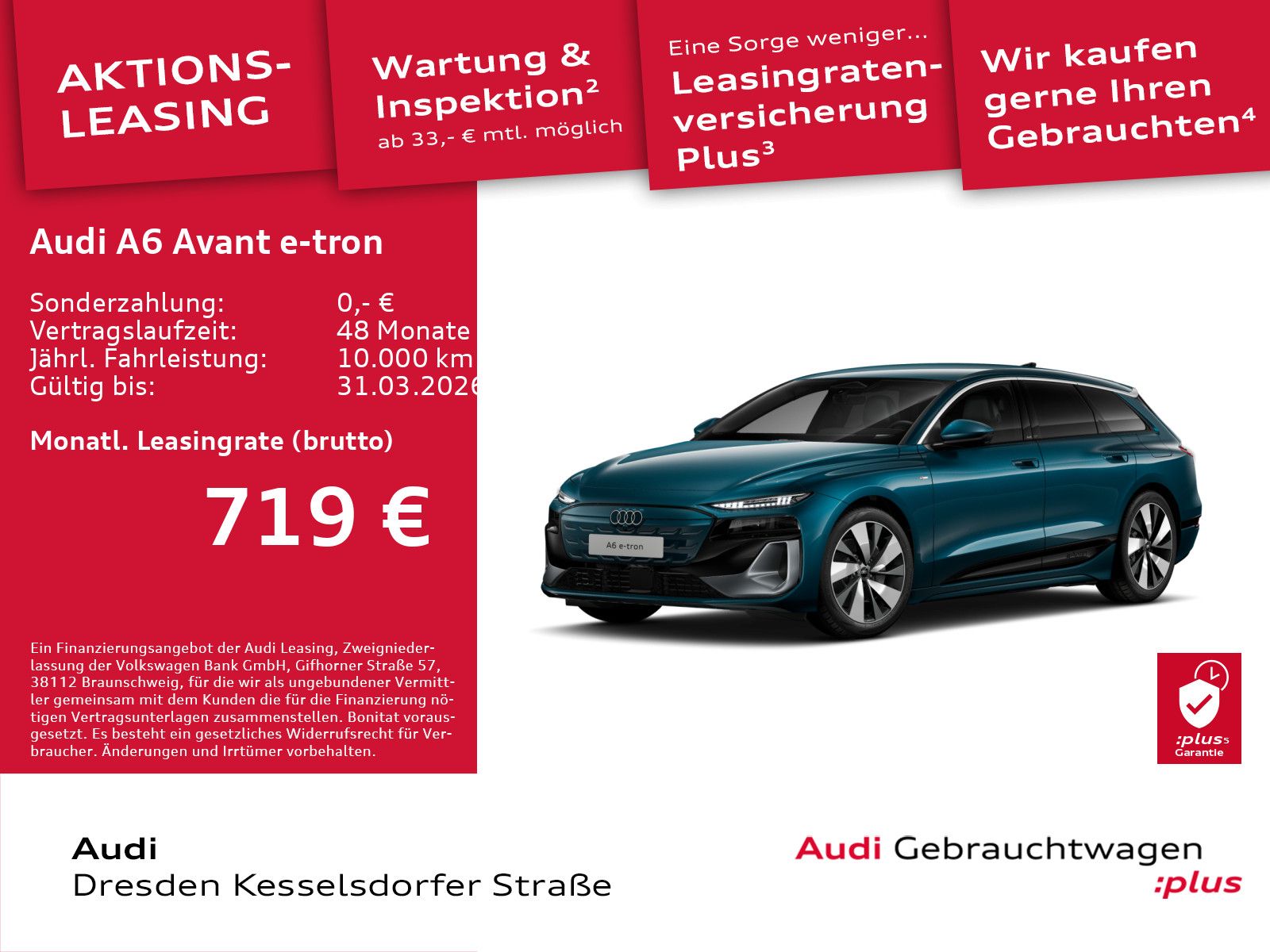 Audi A6 Avant e-tron performance 270 kW AHZV Kamera