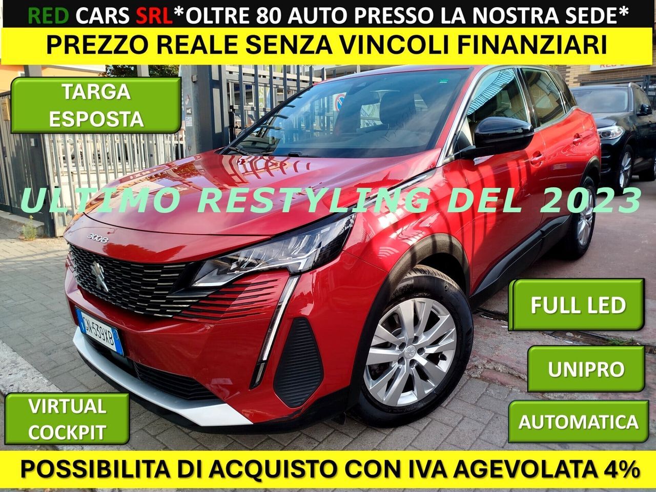 Peugeot PEUGEOT 3008 UNIPRO EAT8 * PREZZO VERO* ULTIMO R