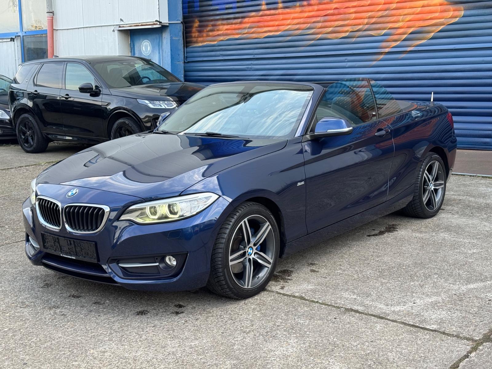 BMW 220d Cabrio Sport Line/Leder/Navi/AHK/Keyless