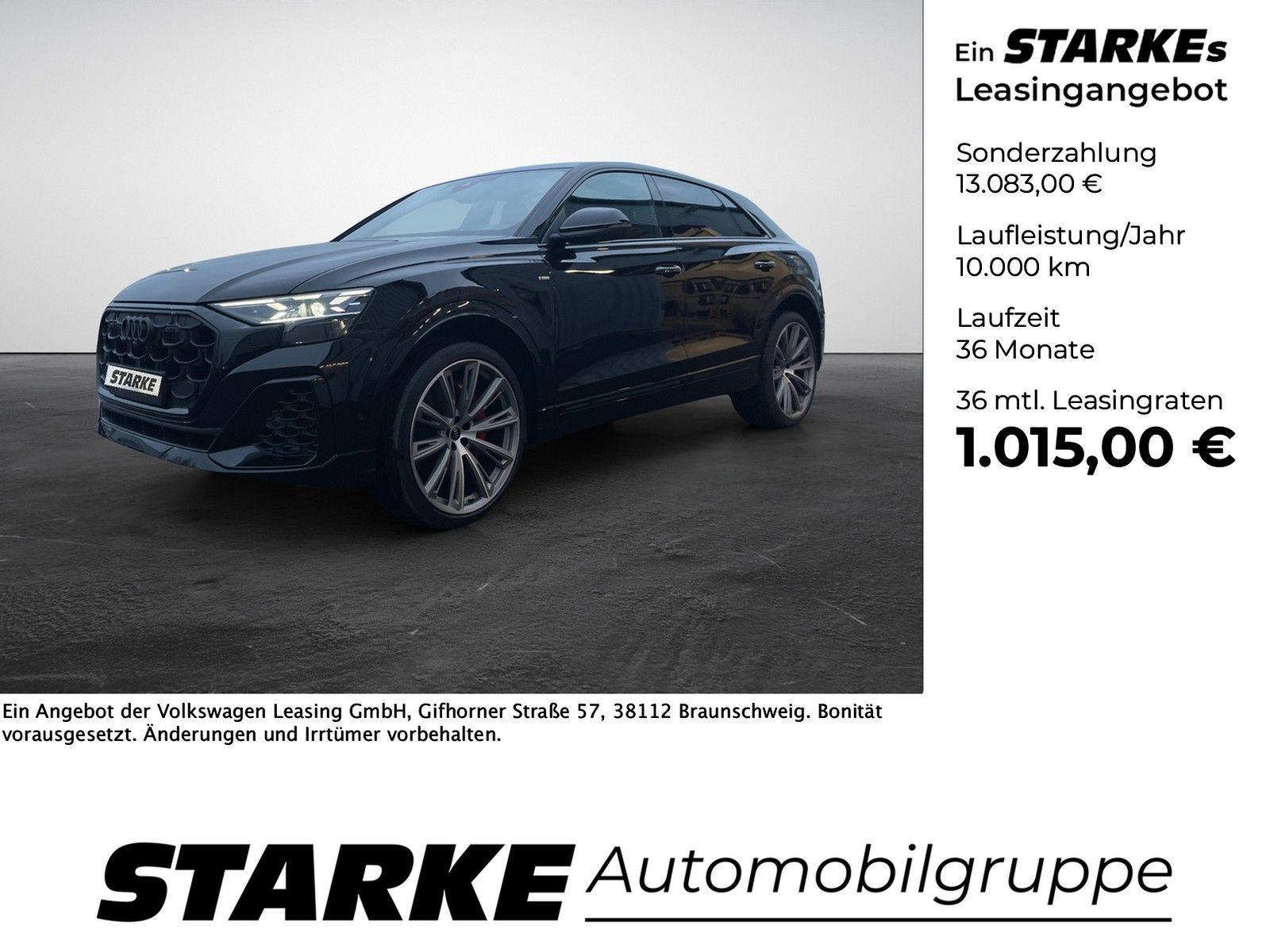 Audi Q8 SUV TFSI e quattro tiptronic S line / 0,5% Di