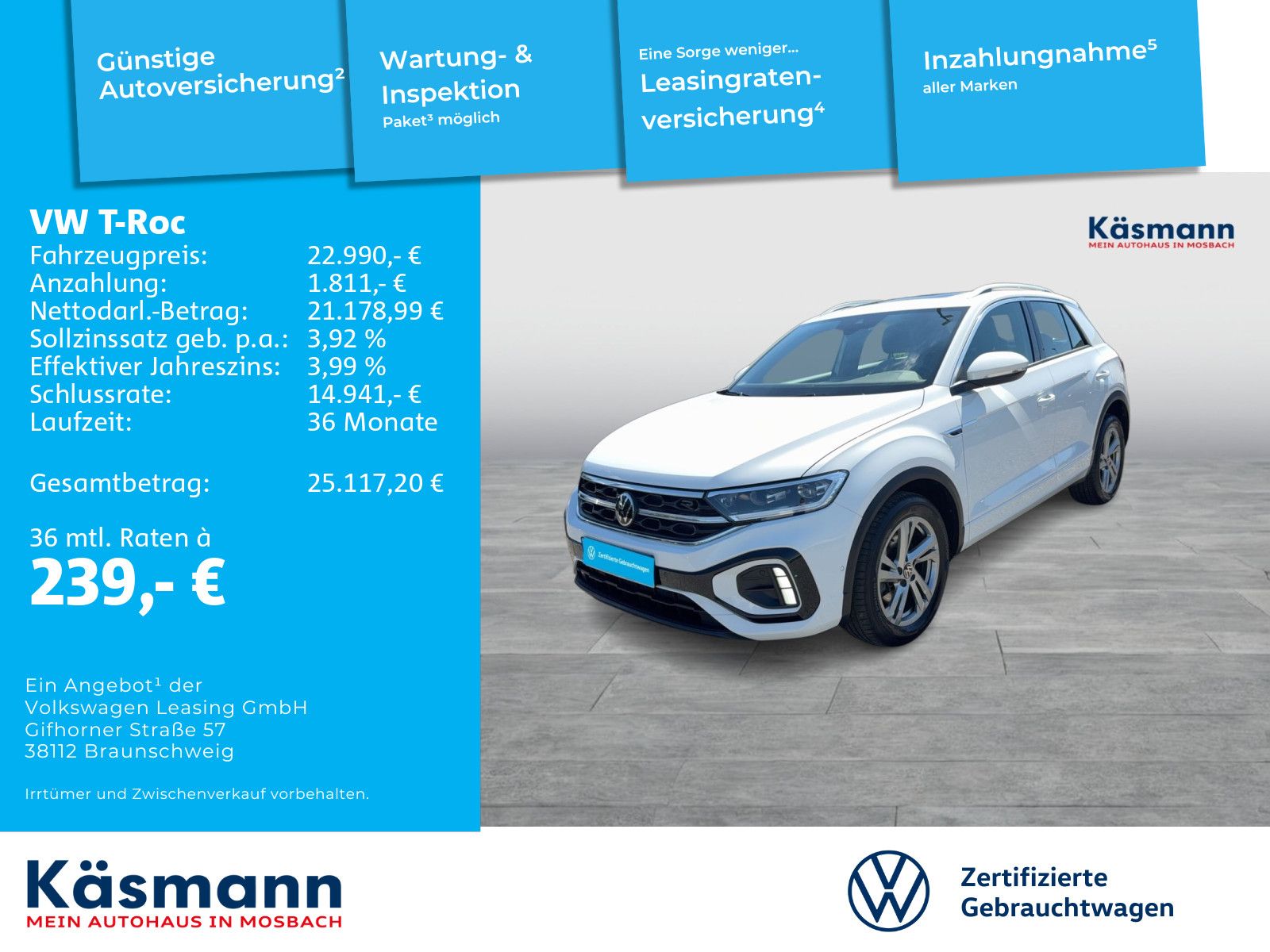 Volkswagen T-Roc R-Line 2.0TDI PANO LED NAVI ACC SHZ foto 2