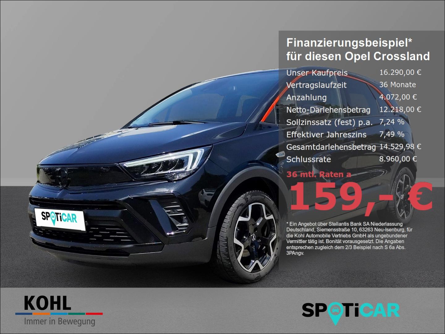 Opel Crossland GS Line 1.2 Turbo 130 PS LED Rückfahrk