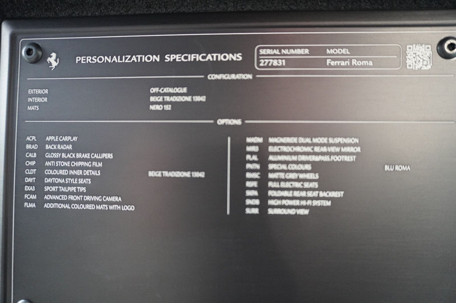 Fahrzeugabbildung Ferrari Roma Daytona Cognac/Cuoio