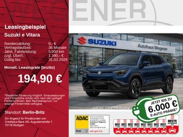 Suzuki Leasingangebot: Suzuki e VITARA COMFORT 61kWh | 6000€ Prämie
