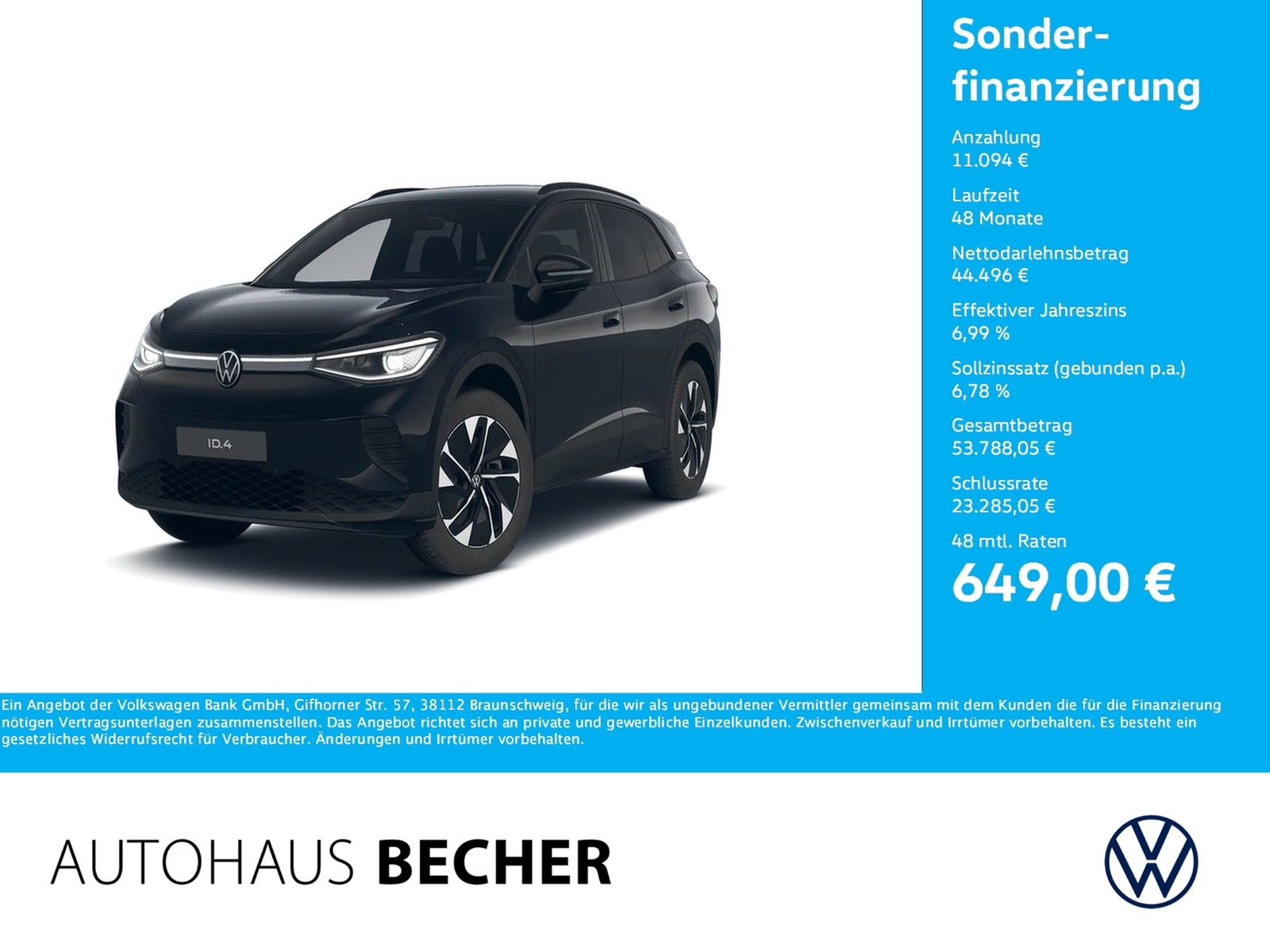 Volkswagen ID.4 Pro 210 kW / 79 kWh /AHK/Navi/Matrix