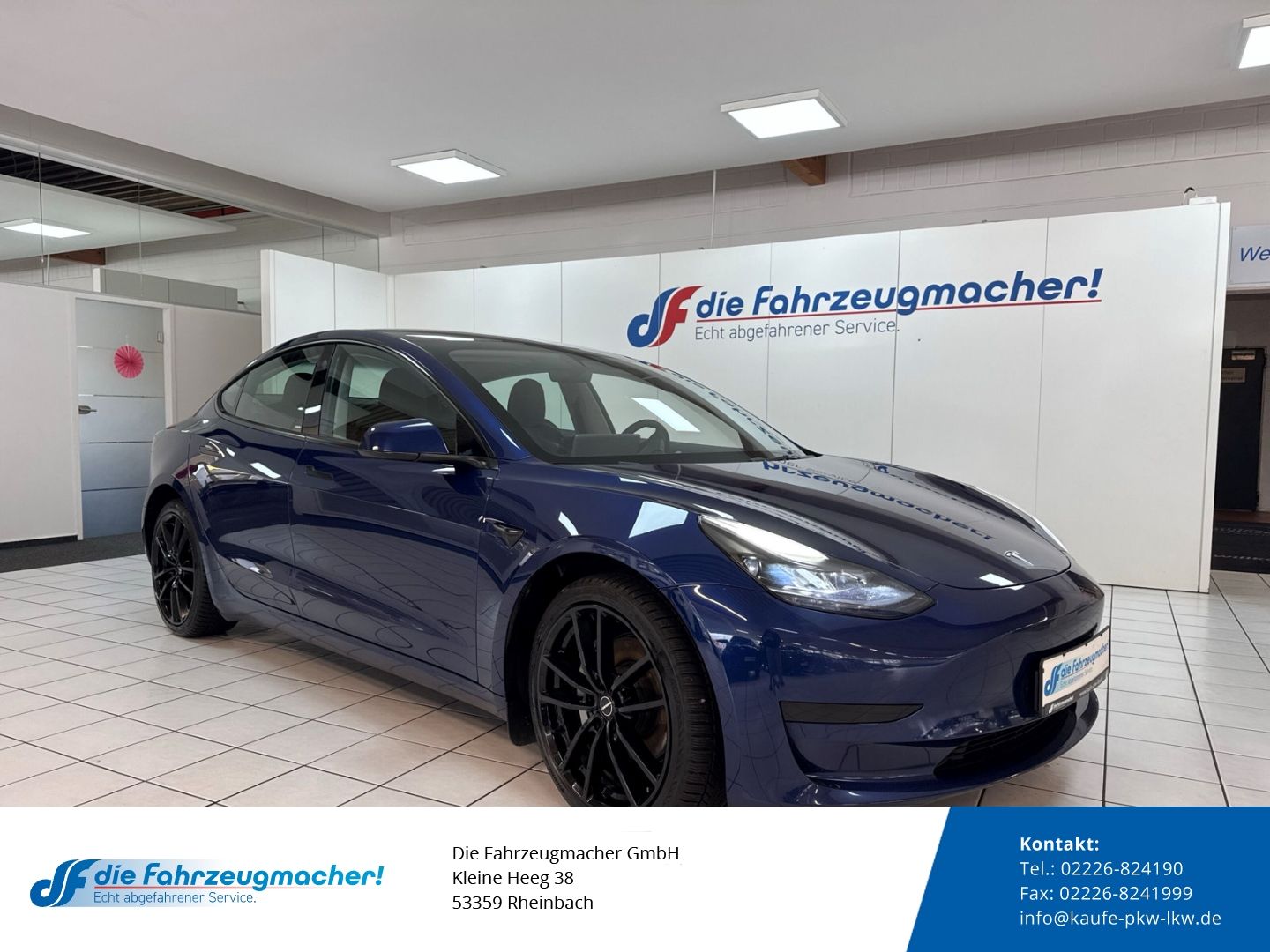 Fahrzeugabbildung Tesla Model 3 Basis RWD Leder Soundsystem ACC El. Heck