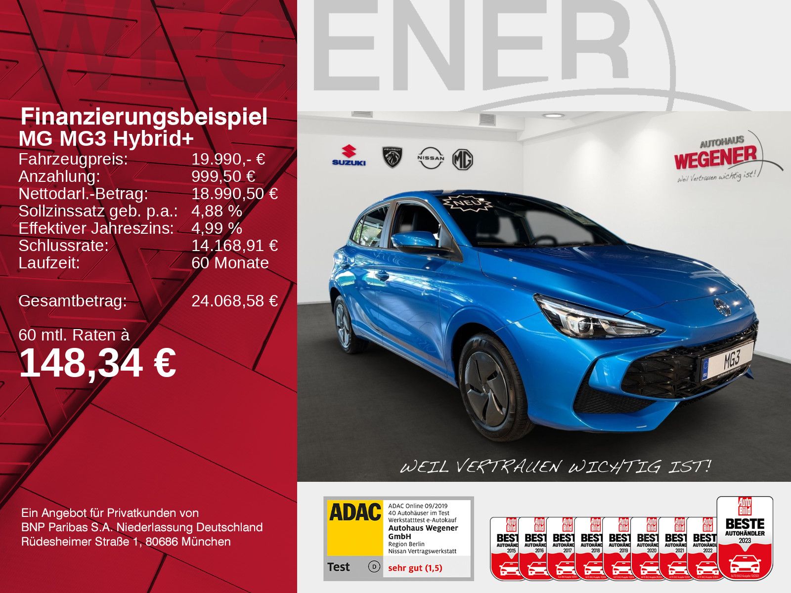 MG3 Hybrid+ Standard /Kamera/Carplay/Nav imagem 2