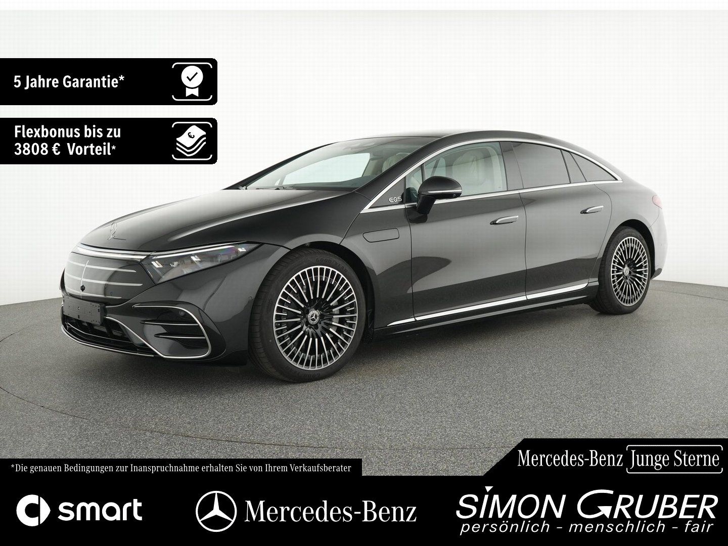 Fahrzeugabbildung Mercedes-Benz EQS 580 4M AMG Exklusive 4*Massage HUD Burm Digi