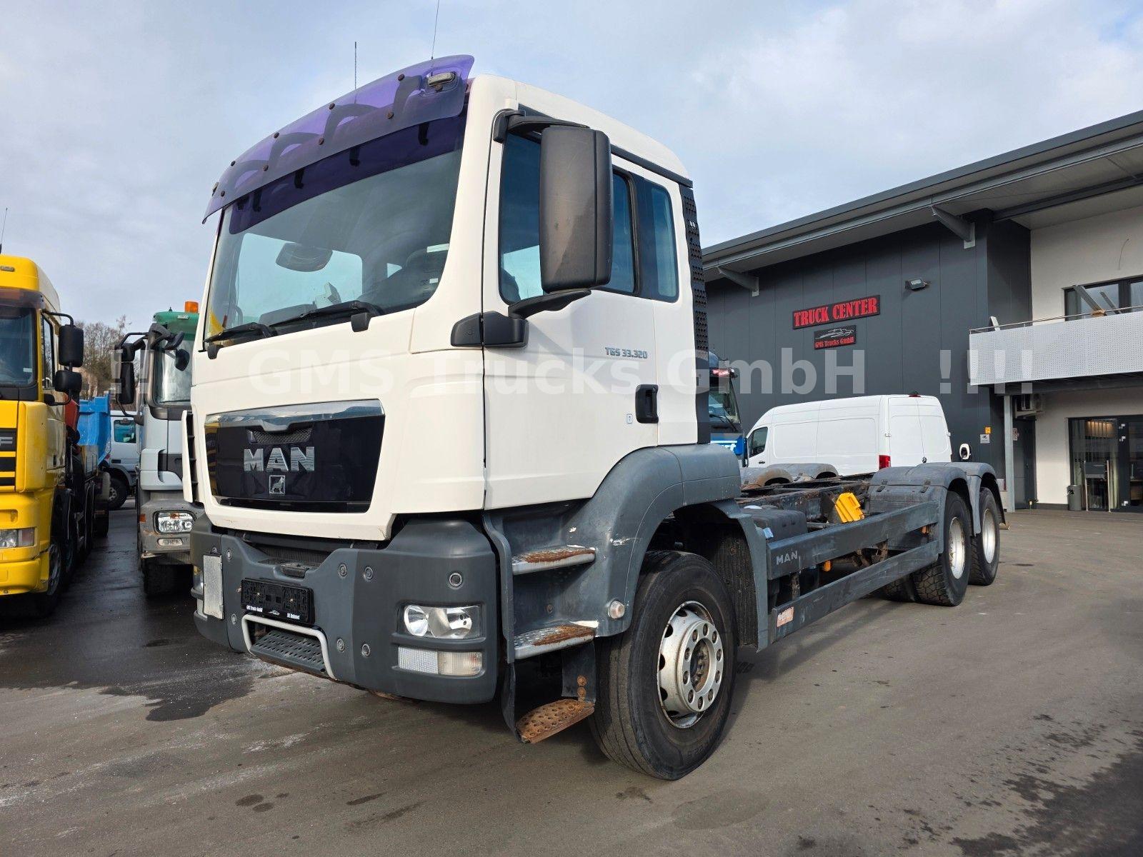 MAN TGS 33.320 / WENIG KM / 6X4 / Full Steel /Manual