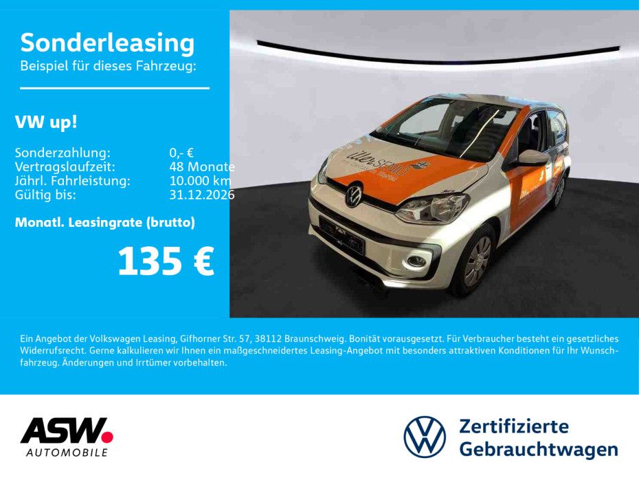 Volkswagen up! move up! 1.0 MPI KLIMA RFK PDC SHZ