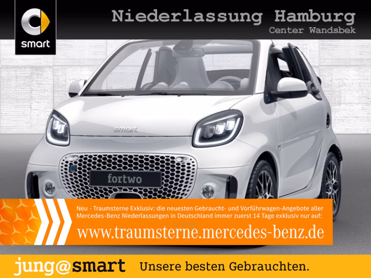 Smart fortwo EQ cabrio/Pulse/22kW/SHZ/Excl/LED/Kamera/