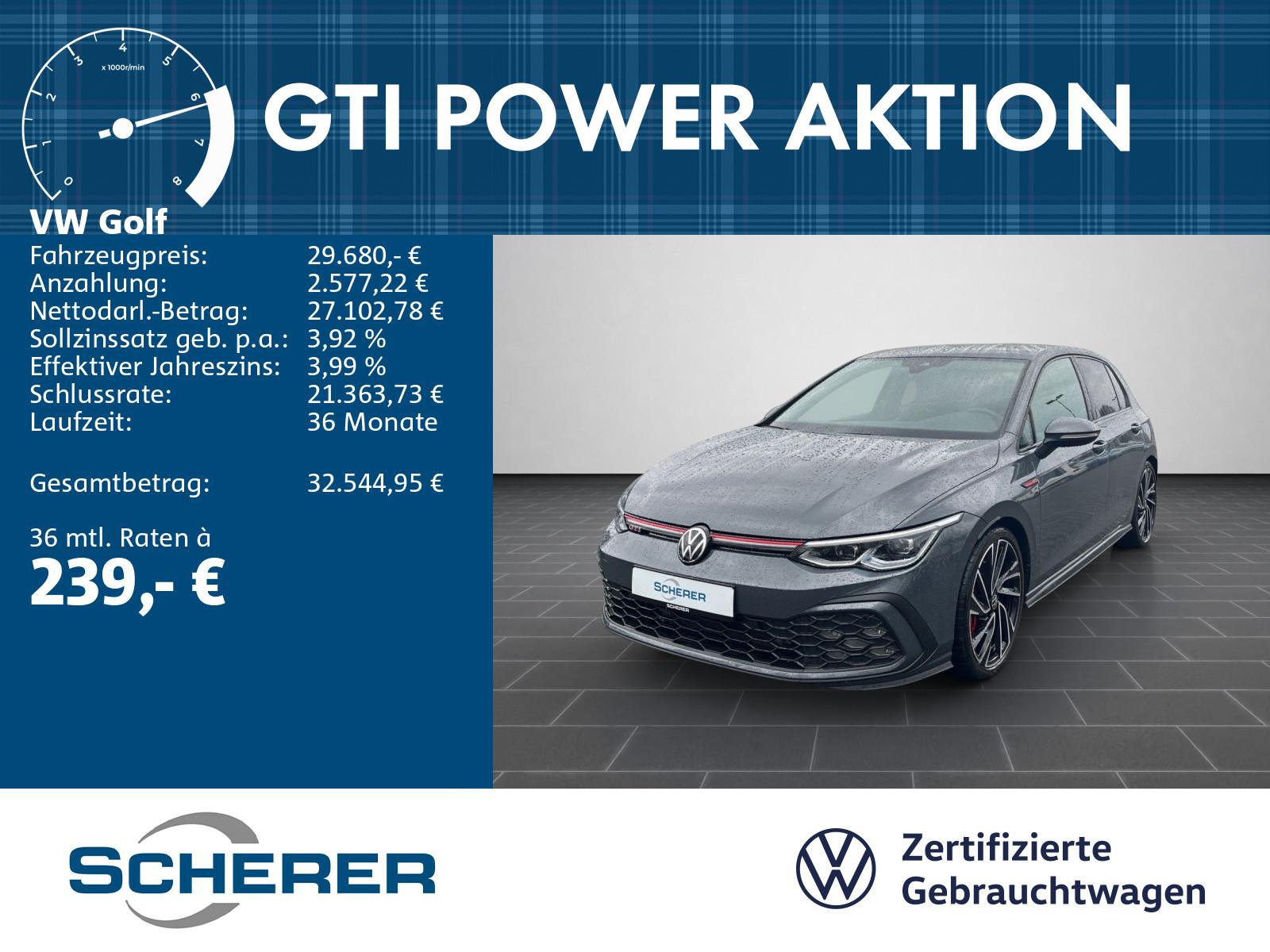 Volkswagen Golf VIII 2.0 TSI GTI Navi, SHZ, Travel Assist,