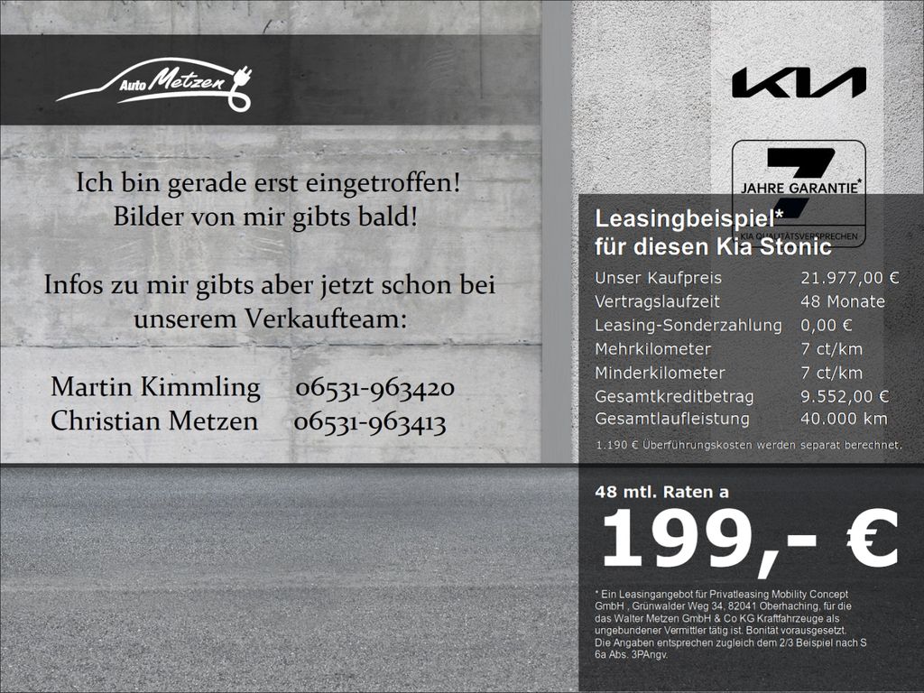 Stonic 1.0 T-GDI Vision Navi Apple CarPlay Andro