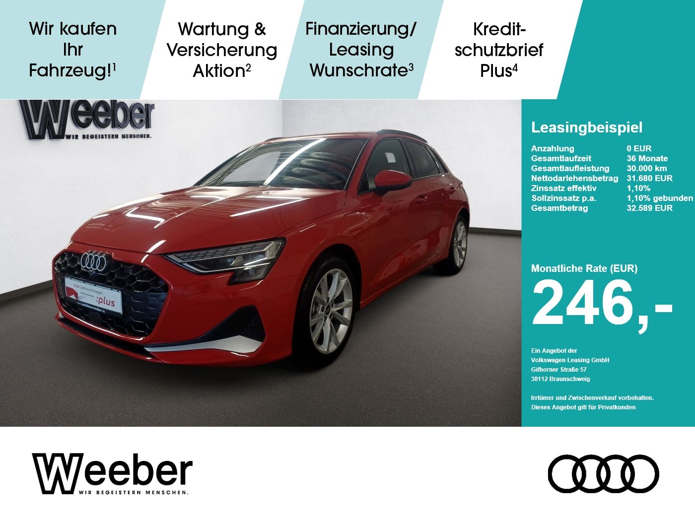 Audi A3 Sportback Hybrid *360°CAM*NAVI*LED*5J GAR*KES