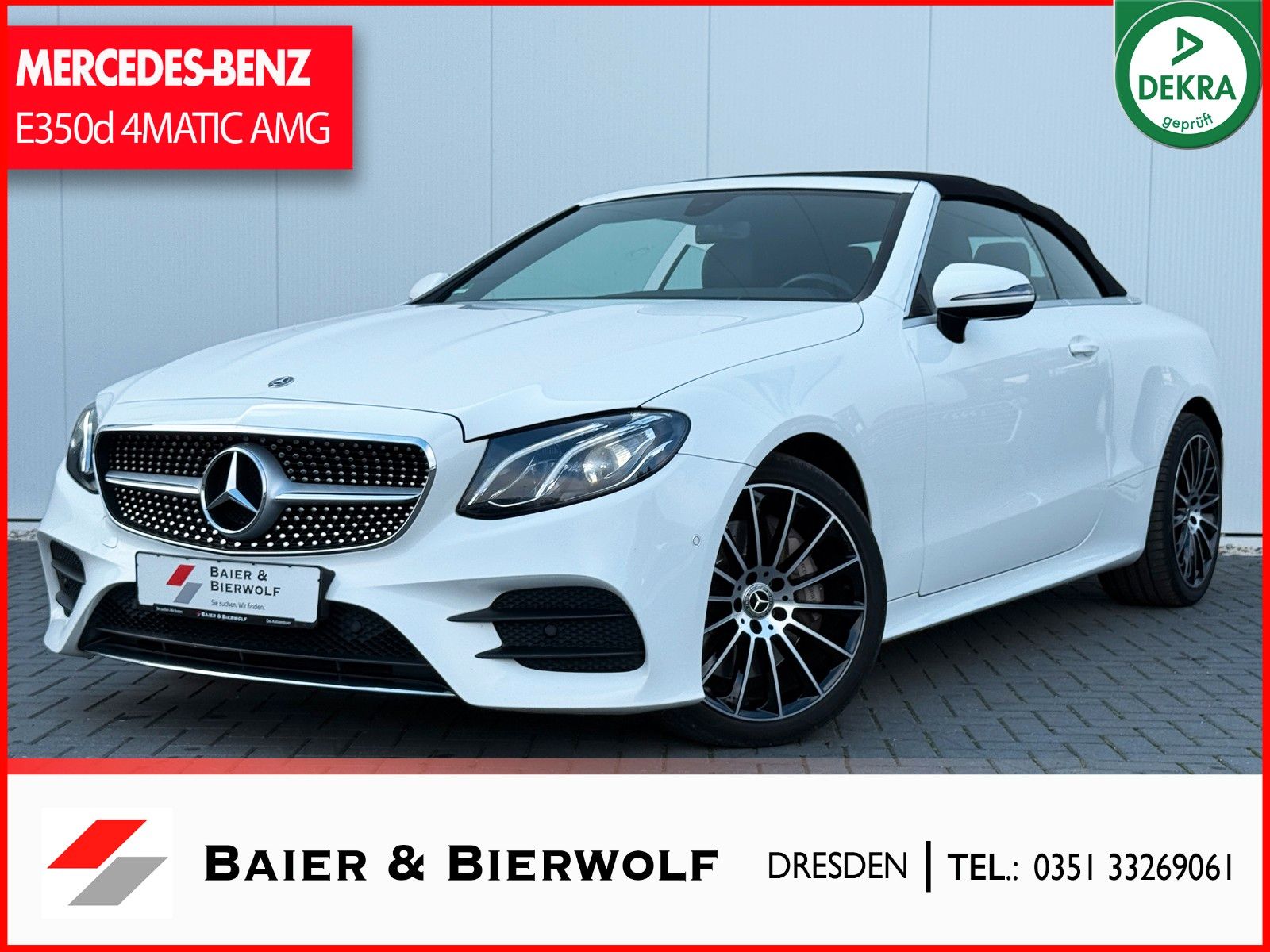 MERCEDES-BENZ E 350 d 4Matic Cabrio AMG-LINE BURMEISTER LED