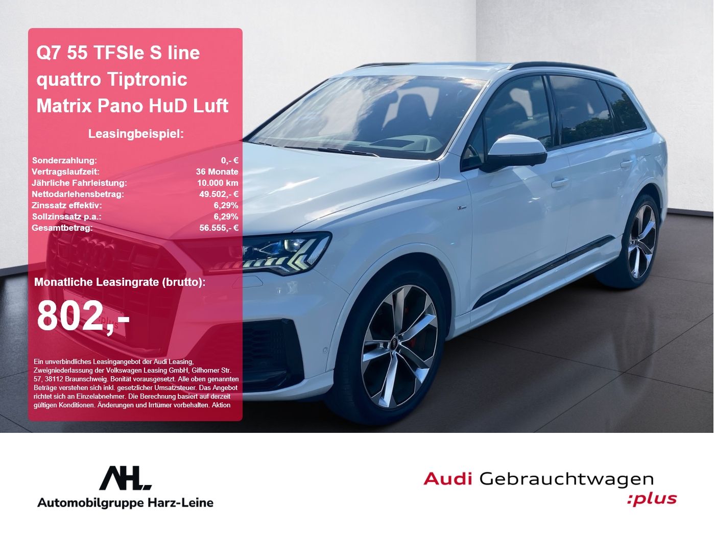 Audi Q7 55 TFSIe S line quattro Tiptronic Matrix Pano