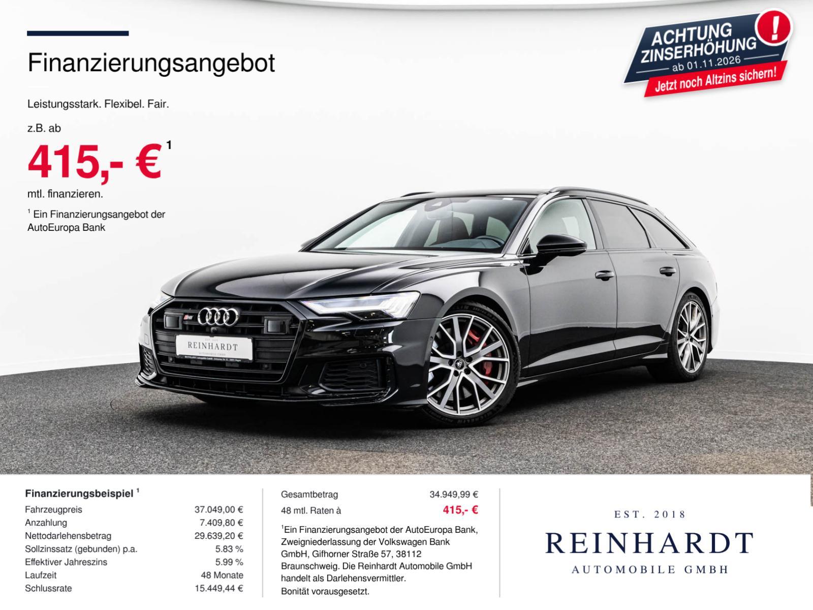 Audi S6 AVANT TDi Q BLACK ACC/PANO/AHK/B&O/S-SITZ/360