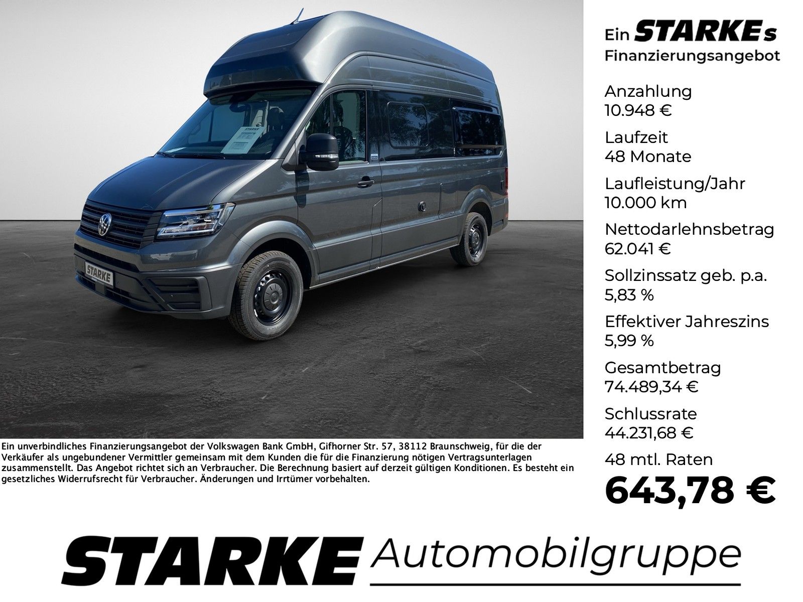 Volkswagen Crafter Grand California 600 2,0 TDI Autom. LED,