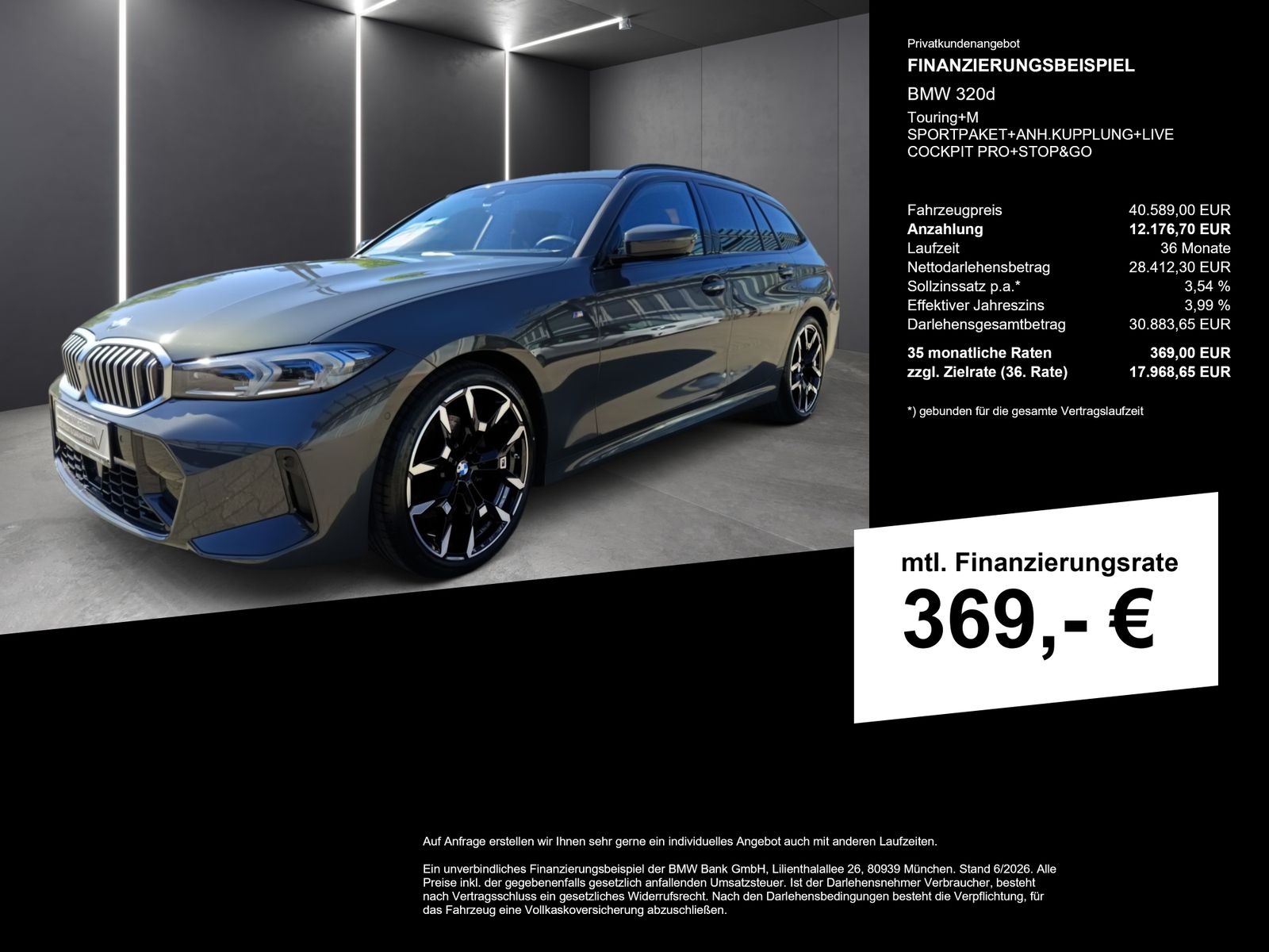 BMW 320d Touring M SPORTPAKET ANH.KUPPLUNG LIVE COCK foto 2