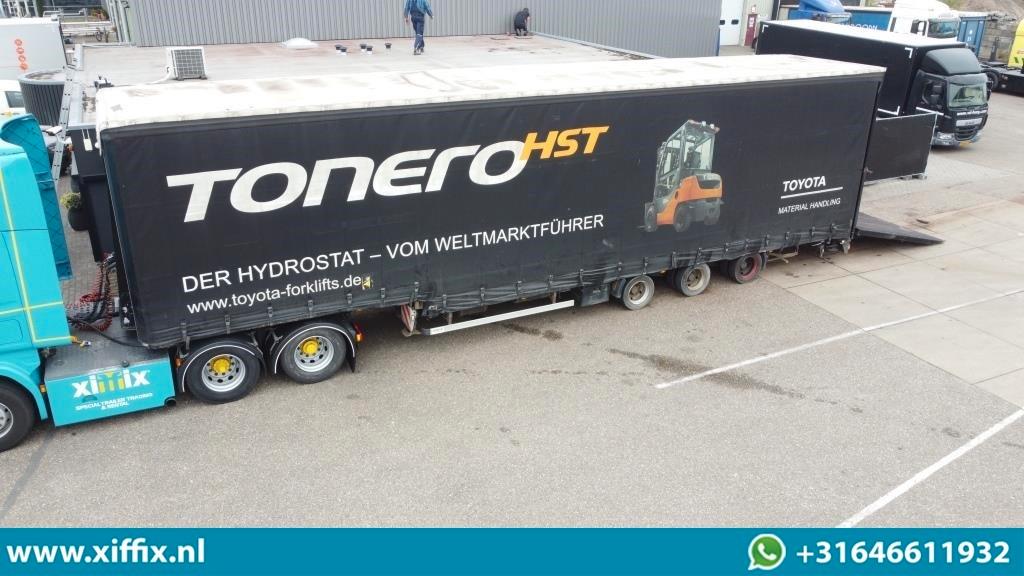 Andere Wiese 3-achs Semi mit Planen / 9 tons Ladeklap