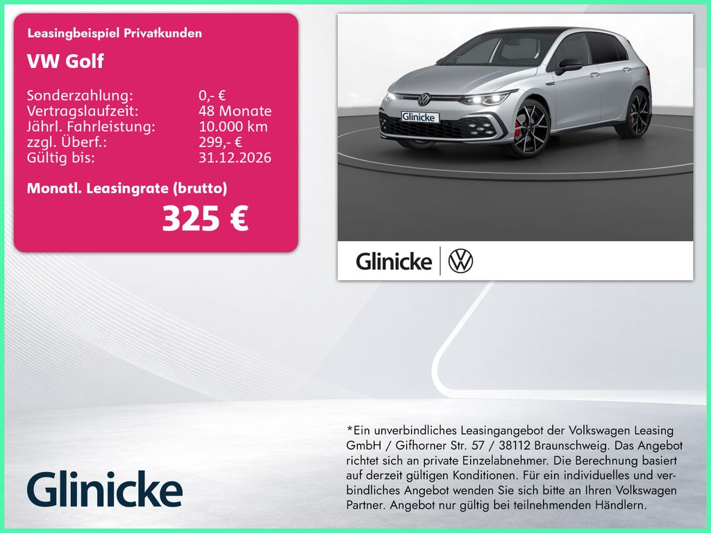 Golf VIII GTD AHK Pano Matrix LM 19" Navi RFK AC