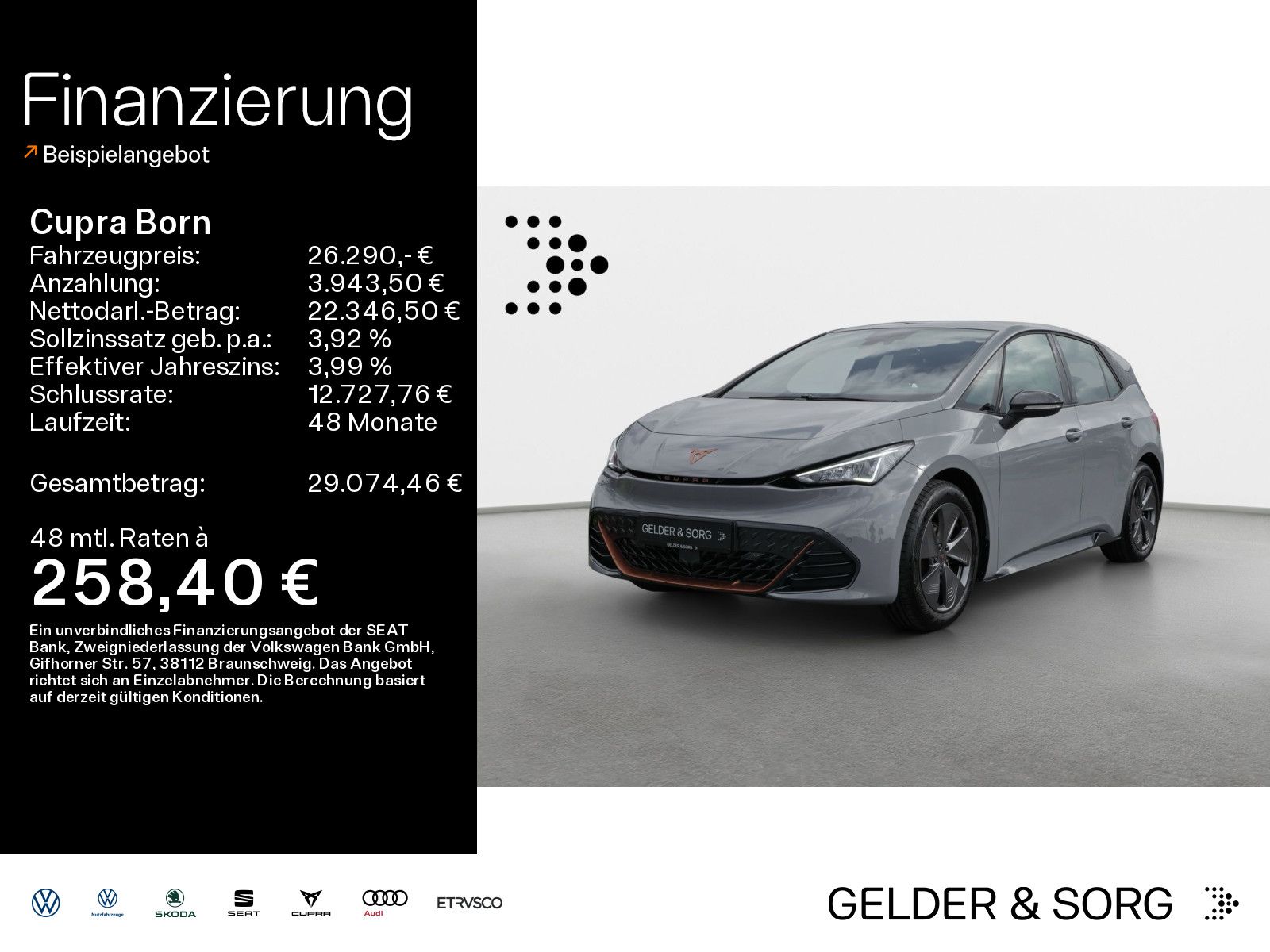 CUPRA Born LED*Bluetooth*Klima*Sitzheizung*beh.Lenkrad