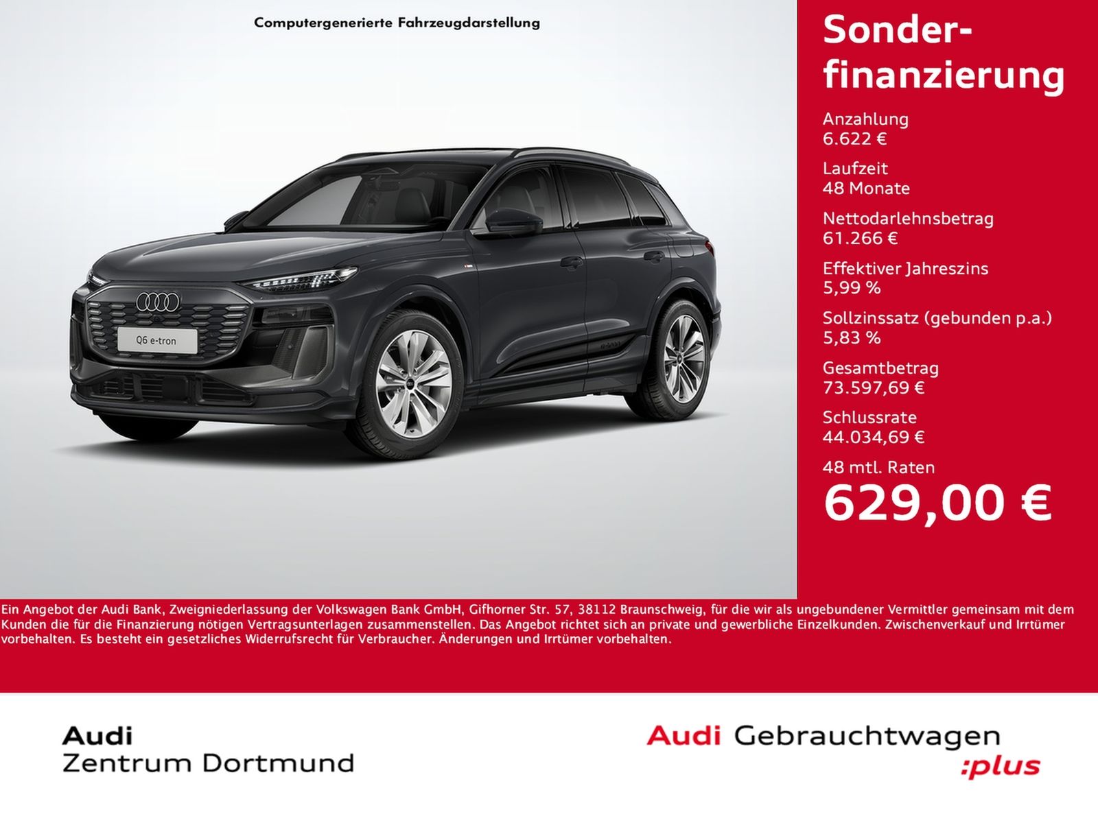 Audi Q6 e-tron quattro S LINE PANO B&O AHK 360°CAM imagem 2
