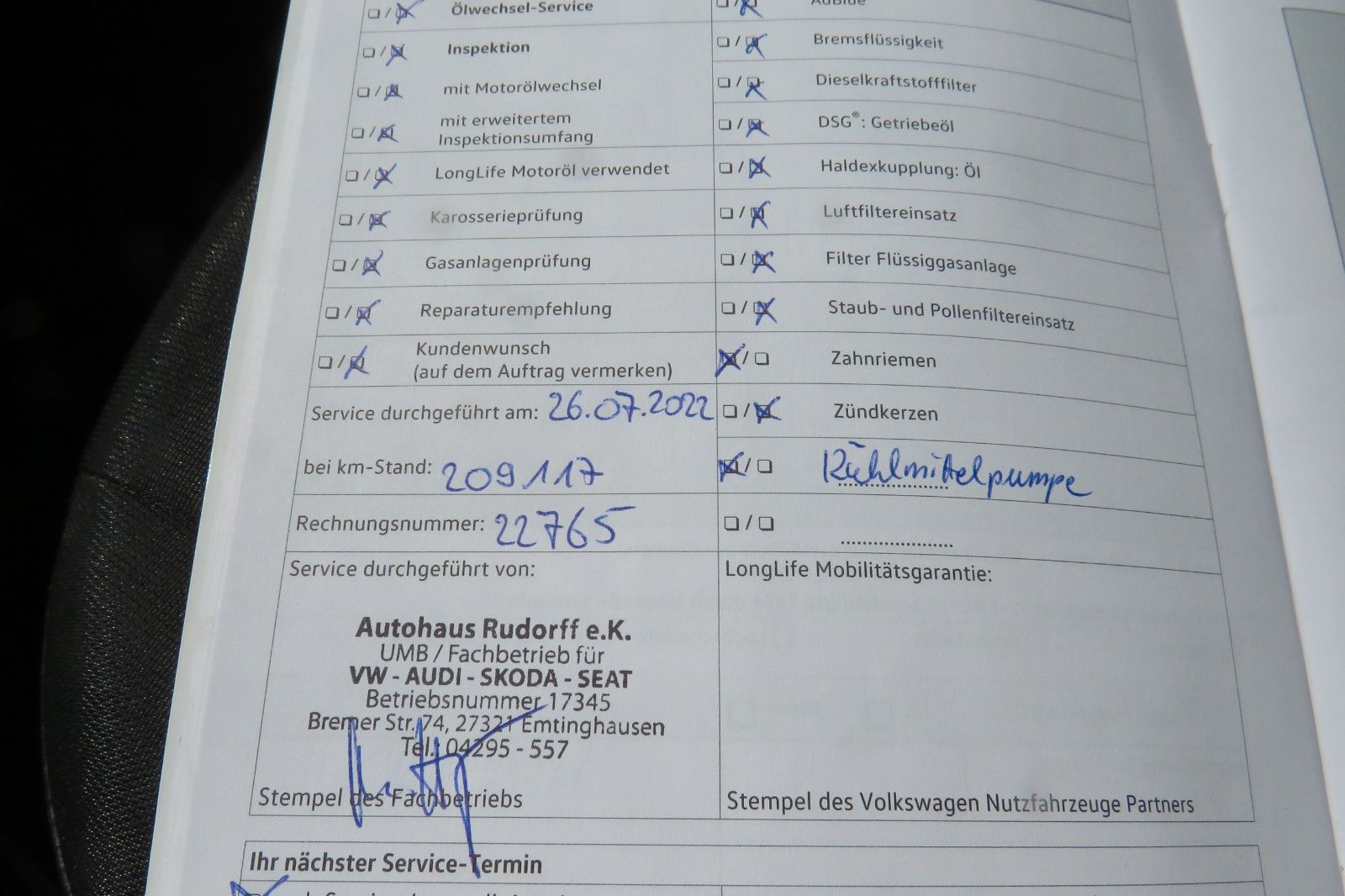 Fahrzeugabbildung Volkswagen Caddy MAXI Kasten LKW 2.0 TDI