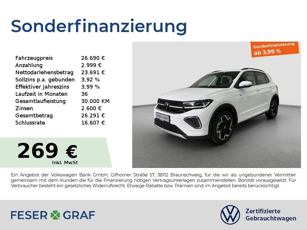 T-Cross R-Line 1.5 TSI DSG AHK RFK Matrix APP