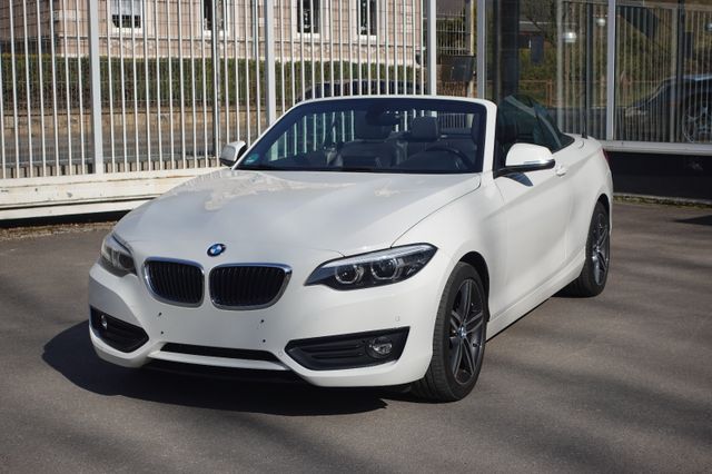 BMW 218 i Cabrio Advantage Leder Navi PDC LED Klima