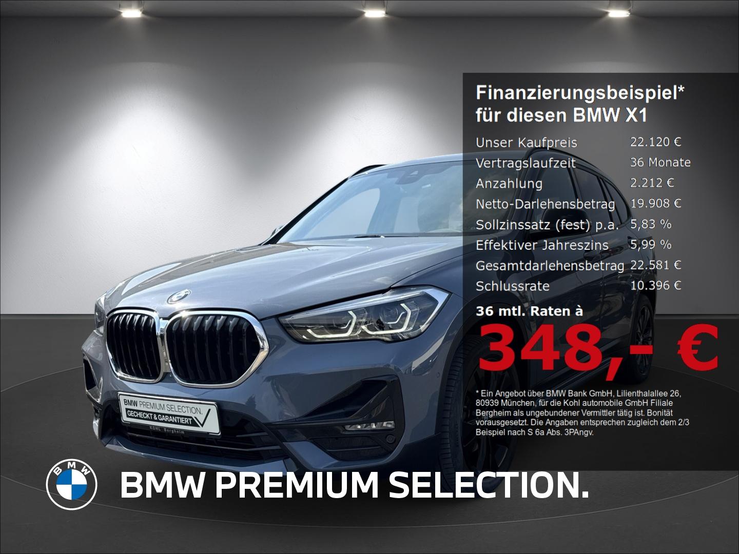 BMW X1 sDrive 18 i Sport Line Driving Assistant Anhä