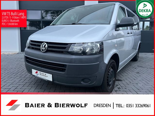 Volkswagen T5 Transporter Lang 5 - 9 Sitzer Klima AHK PDC