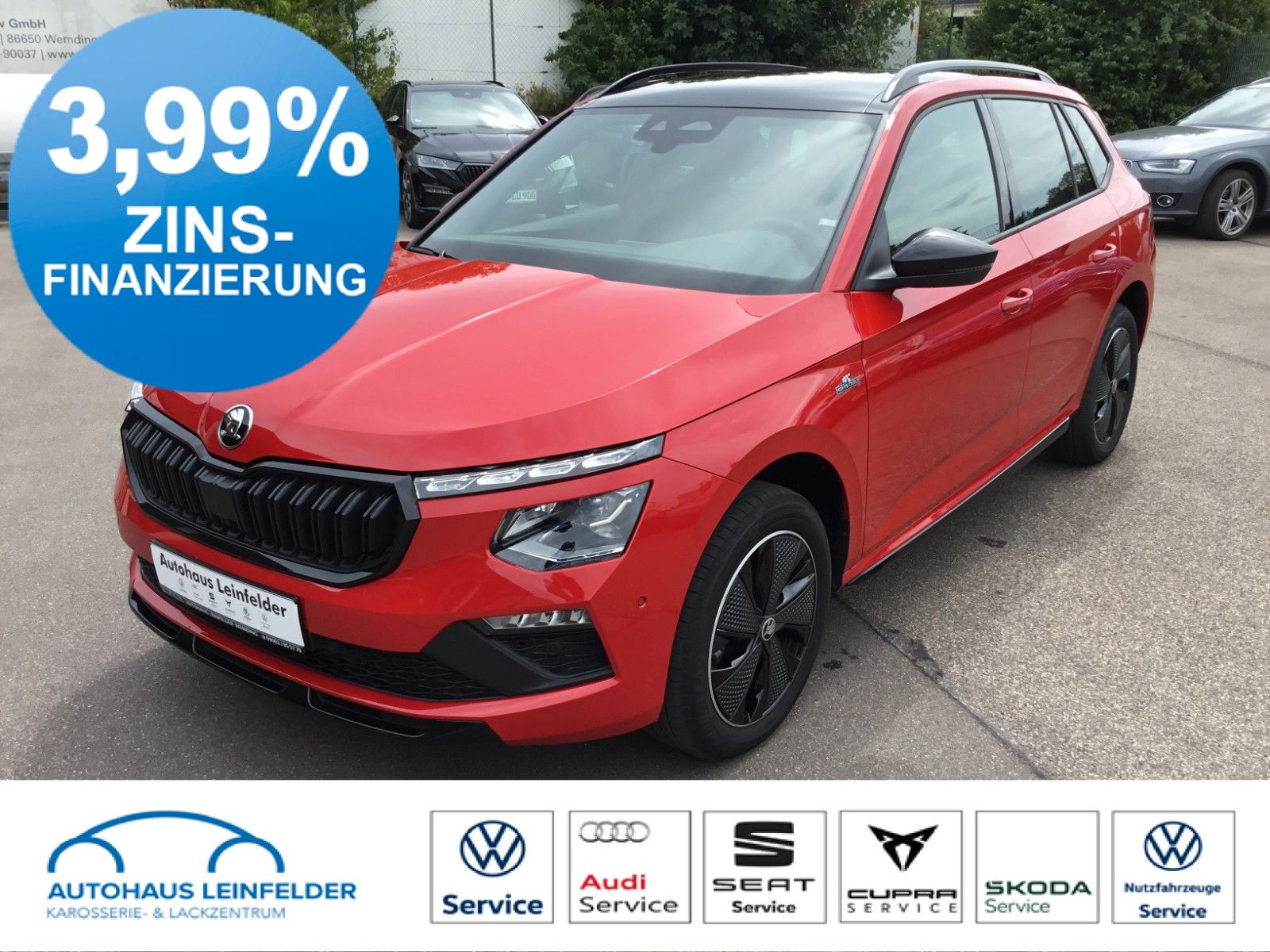 Fahrzeugabbildung SKODA Kamiq 1.5 TSI DSG Monte Carlo+AHK+Navi+Kamera