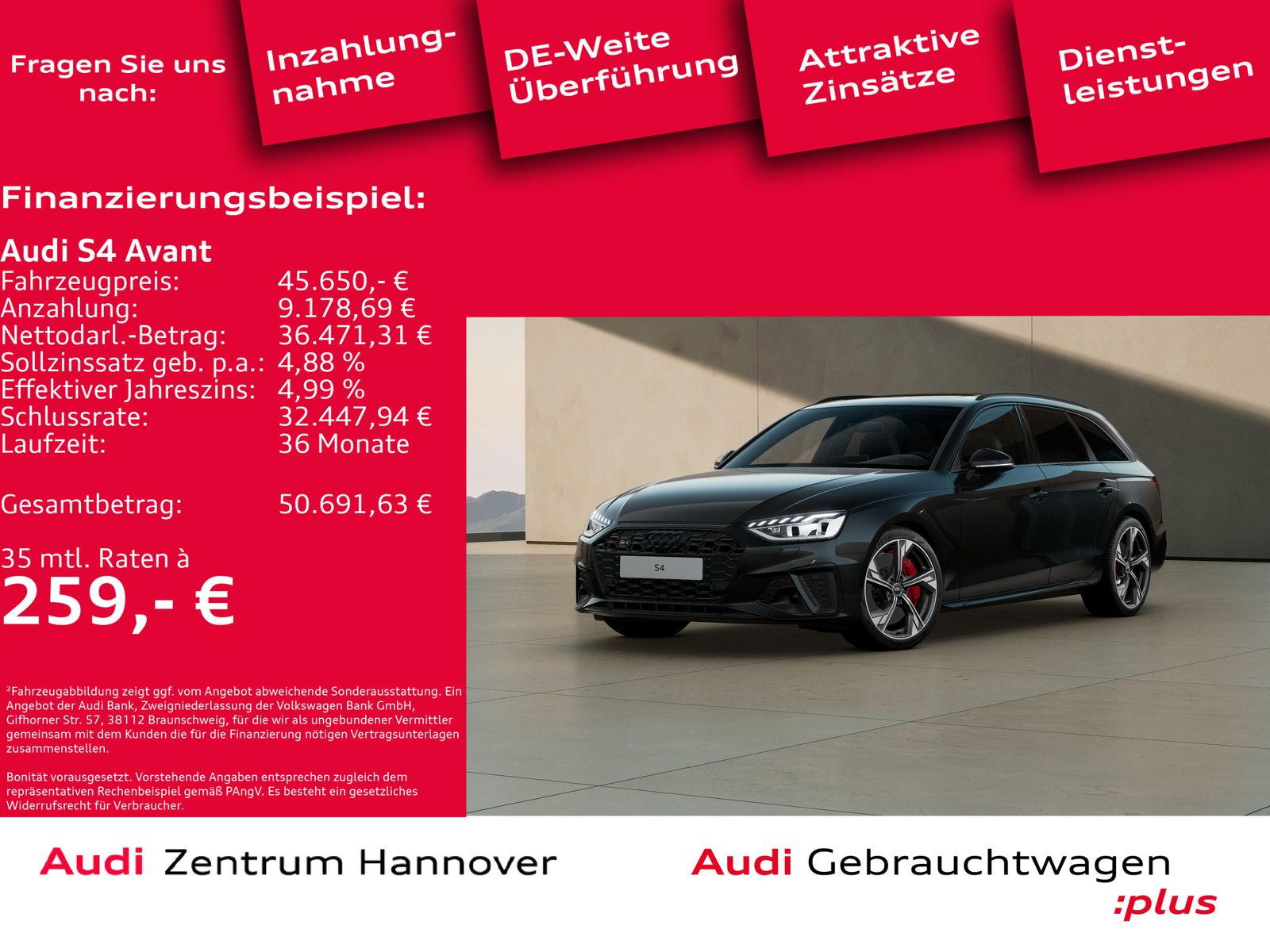 Audi S4 Avant 3.0 TDI quattro Matrix Pano B&O Kamera