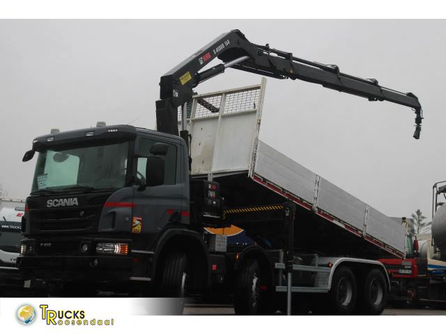 Scania P 410 + TIPPER + 8X4 + HIAB 188 + REMOTE + SPRIN