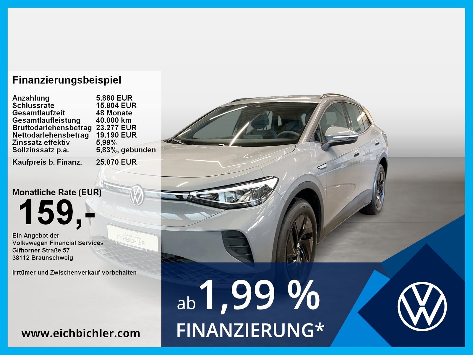 Volkswagen ID.4 Pure Automatik ACC LED KlimaA Navi PDC